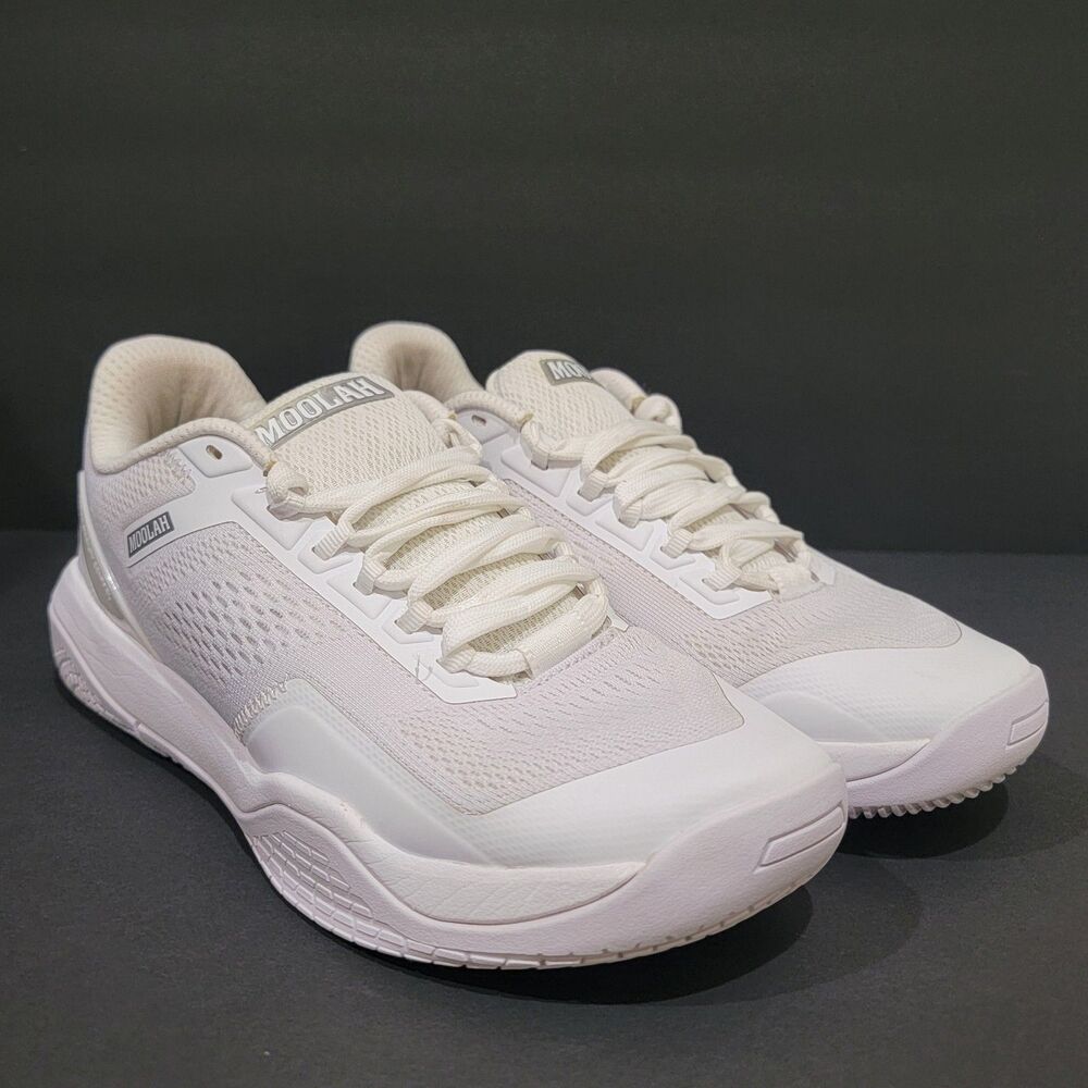 Moolah Neovolt Low Basketball Shoes Women's Size 8 All White Athletic Sneakers